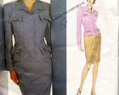 Givenchy Vogue Paris Original Top and Skirt Vogue Sewing Pattern No. 1889 - Sizes 6-8-10