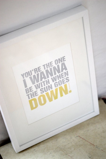 8.5 x 11 Typographic Art Print