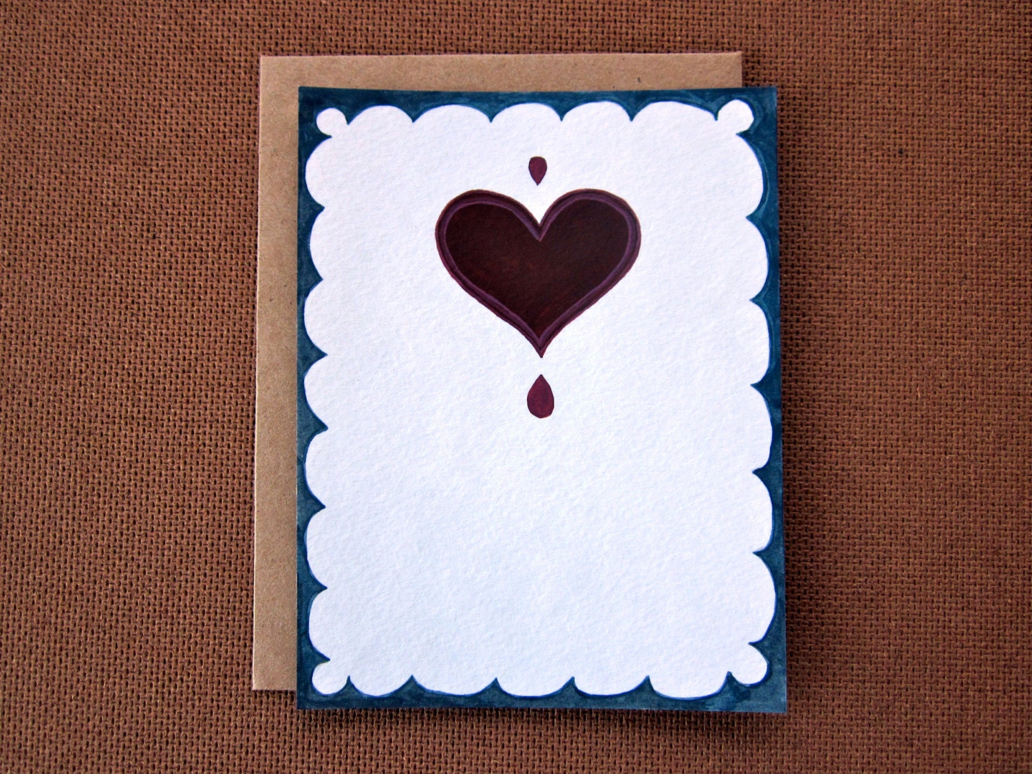 Hand Painted Valentine, Little Heart