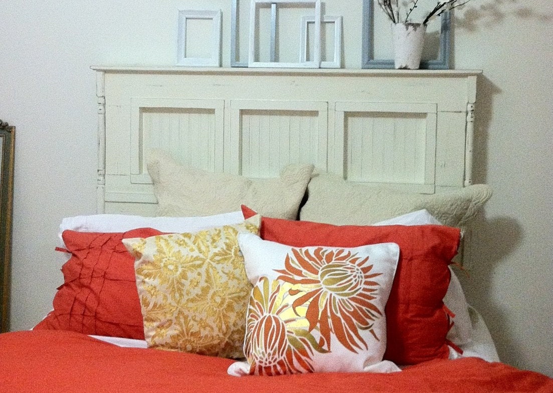 Wall Mount Queen Size Headboard With Display Shelves And Cubbies, YOU CHOOSE COLOR