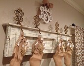 Wall Mount Rustic Full Size Or Queen Size Headboard, Mantle Style Display Shelf, YOU CHOOSE COLOR