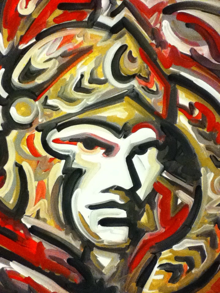 Washington Senators Painting by Justin Patten Sports Art Hockey