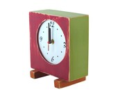 Fathers day - desk CLOCK rose oldE