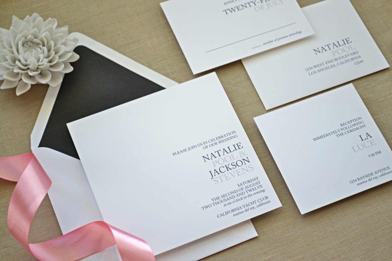 Wedding Invitation Sample - Natalie