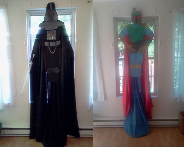 Darth Vader and Boba Fett Children Character Curtain Star WarsCollection
