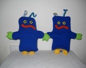 Puppet and Friend Silly Blue Aliens