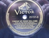 Walt Disney "Snow White and the Seven Dwarfs" 10" 78 Vinyl Soundtrack - Very Good Condition