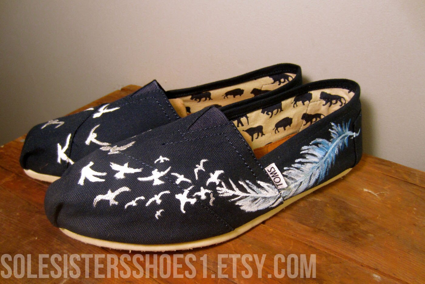Custom Painted Birds of a Feather TOMS