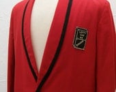 1950s rock singer Lefty mens red stage jacket 44L