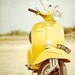 Vespa Photography, Vintage Style, Vespa Print, Boys Room Decor, Mod & Retro Style - Vespa Love in Yellow