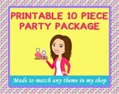 MADE to MATCH PRINTABLE 10 Piece Party Package (Any theme in our shop) Il_170x135
