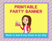 Made to Match PRINTABLE Party Banner (Any theme in our shop) Il_170x135