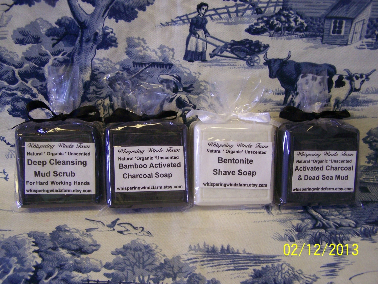 Mens Soap Set - Natural - Organic - Handmade - Vegan - Unscented - Mens Gift Set