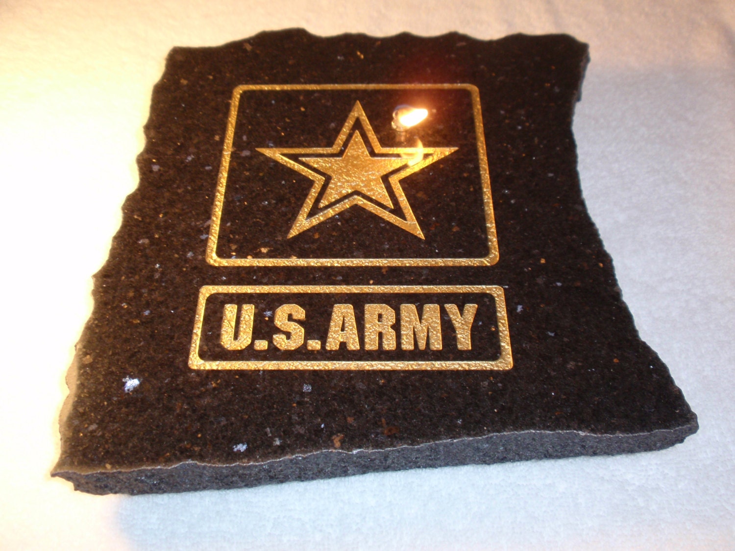 You're In the "Army Now" Firestone/Granite Oil Candle tabletop tiki