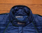 mens vintage sparco racing quilted jacket