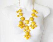 Mango Yellow Bubble Necklace