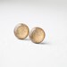 Pale Gold  - Metallic Shimmer - Stud Earrings