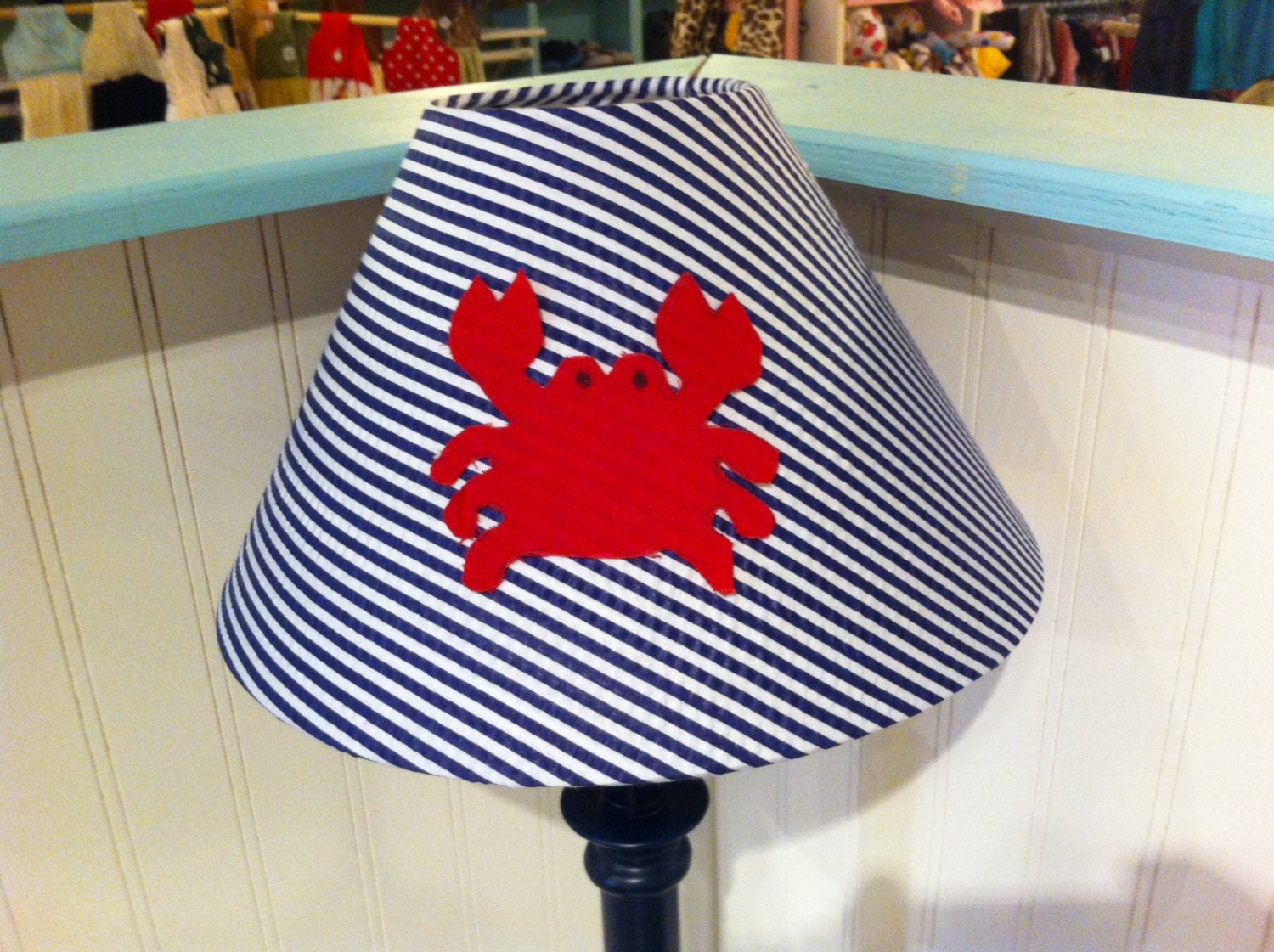 Crab lamp shade/nautical decor /coottage decor