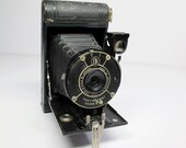 Antique Folding Pocket Camera with Original Case - Vest Pocket Kodak Model B - Photography Collectible - Home Decor
