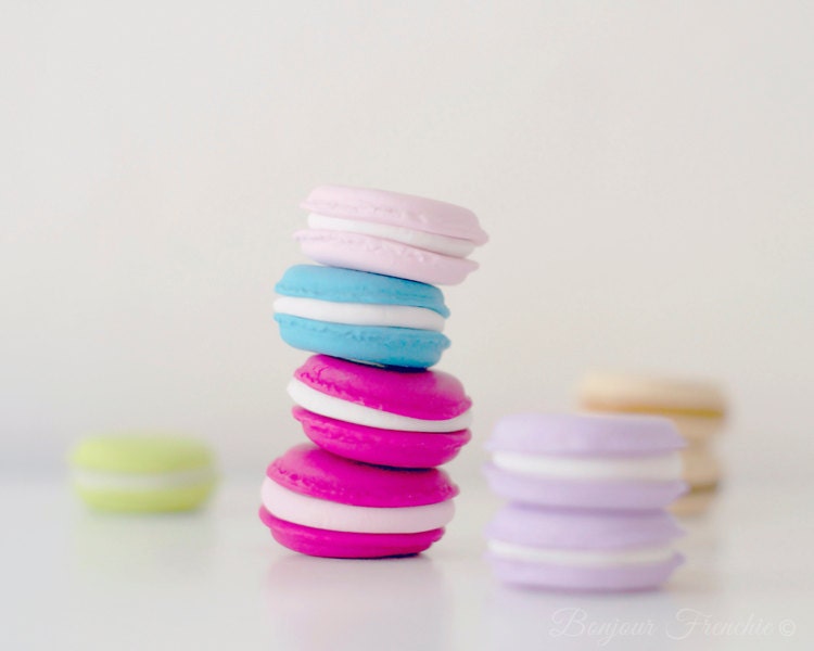 Macaroon Photo Art, Neon Art 8x10 - Lavender, Pink, Blue, Peach, Lime - Colorful, Nursery Photography, Kitchen, Light, White, Bright