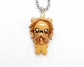 NEW - Tiny Little Lion- Miniature Sculpture - Charm Necklace