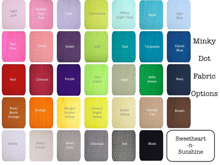 Minky Contoured Changing Pad Cover- YOU PICK COLOR