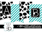 Milk and Cookies Collection - Printable Party Banner