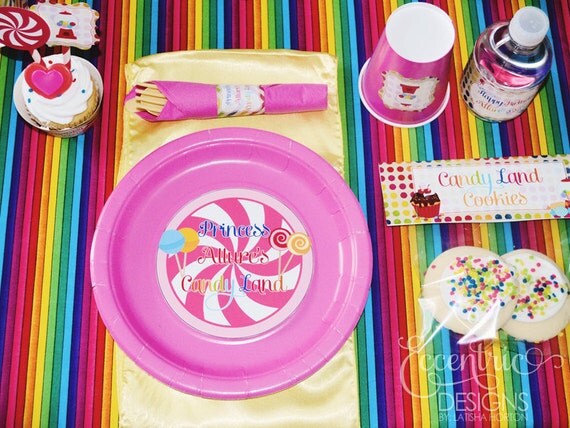 Candyland Collection - Printable Plate Stickers Il_570xn