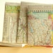 Maps & Plans - pack of original mixed map sections and book pages