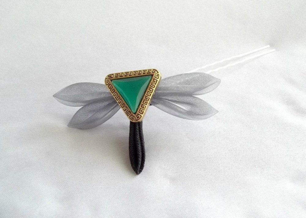 Kanzashi Dragonfly Hair Stick