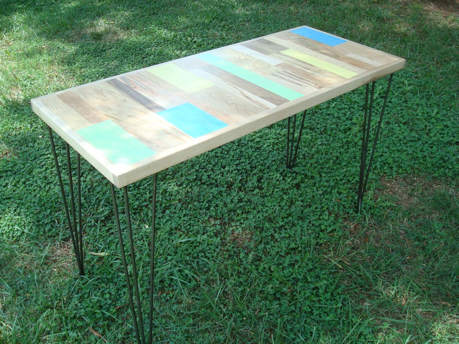 Small Painted Desk, Wood Desk, Painted Table