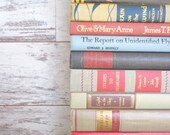 Vintage Books Instant Library Collection Decorative Books Photography Props Retail, In Store Display, Books by the foot