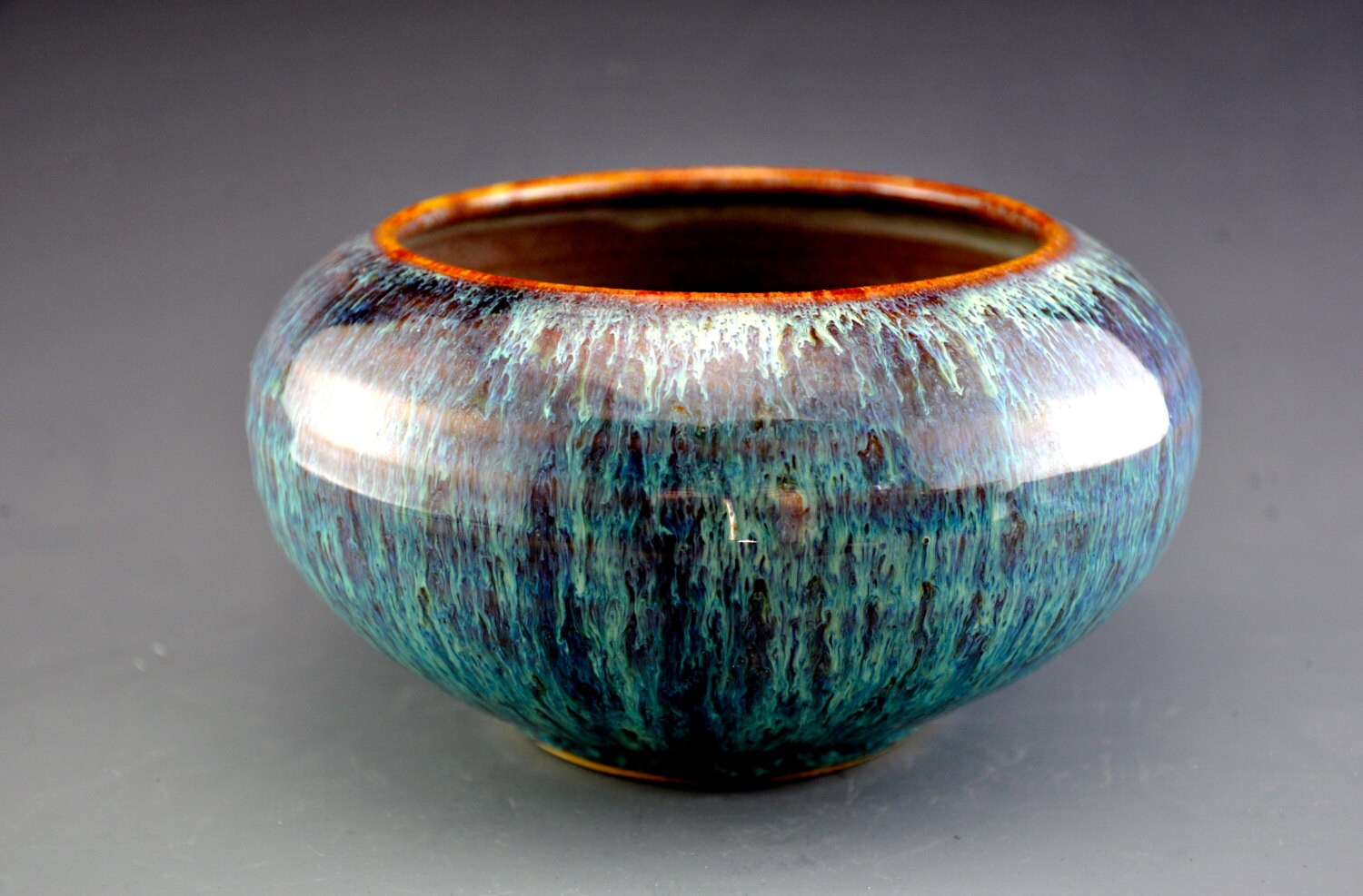 Bowl Vase Pottery Dark Sky D
