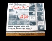 Rare Original Surf Film Poster Santa Monica 1962 Sixties Psyche Out Hawaii Califormia Surfing