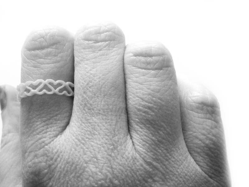 Sterling Silver Eternity Heart Ring