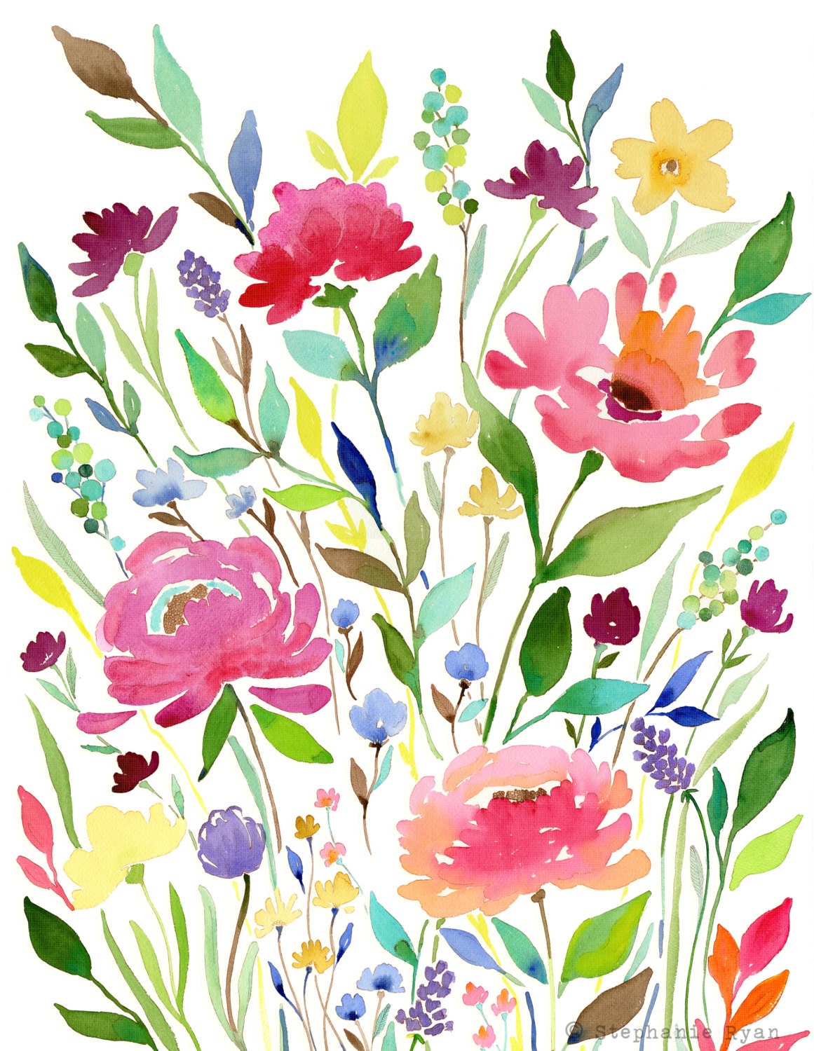 8x10 Print Let your Garden Grow