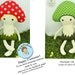 Mushroom Toadstool Doll Softie Sewing Pattern PDF Ragdoll Stuffed Toy