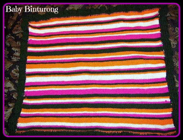 READY TO SHIP Jane Striped Baby Blanket