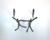 Wine Bot  Dancers - 100% Recycled Napa wine barrel rings