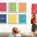 Children Wall Art. Typography prints baby nursery art prints. Inspiration quote prints for children art. 6 - 11x14 Nursery art by Wallfry