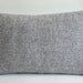 Sukan / SOFT Gray Wool  Pillow Cover, Decorative Pillow, Throw Pillow Covers, Accent Pillows, Gray Lumbar Pillow