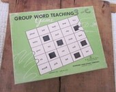 Vintage 1944 Group Word Teaching Game