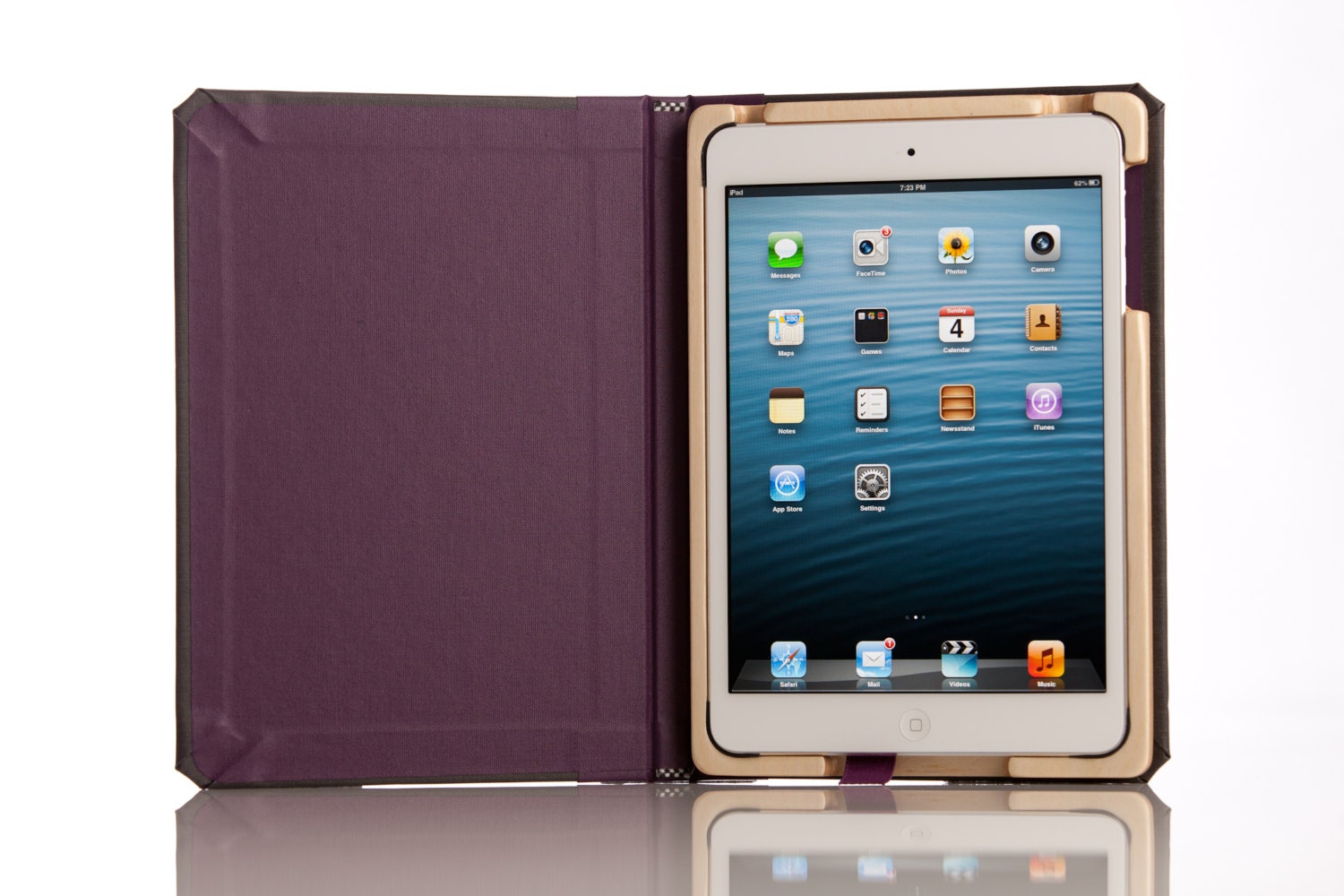 Graduate Edition for iPad mini hard case by Pad&Quill Plum/Slate Gray