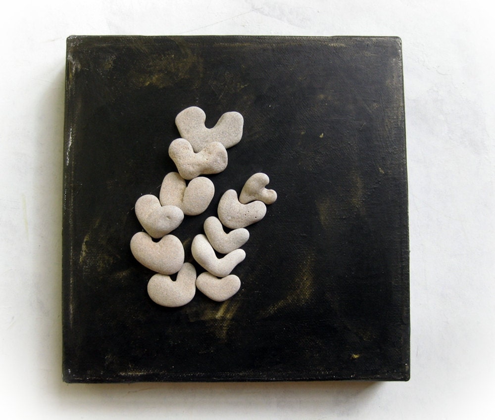 Unique Wedding Gift - Genuine Heart Saped Rocks