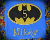 Personalized Boutique Batman Shirt with Number
