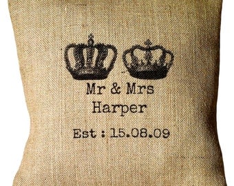 Mr & Mrs Personalized Pillow