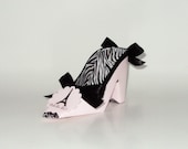 Paper Shoe Light Pink Eiffel Tower Ooh-la-la High Heel Paper Shoe Gift Box Favor Box