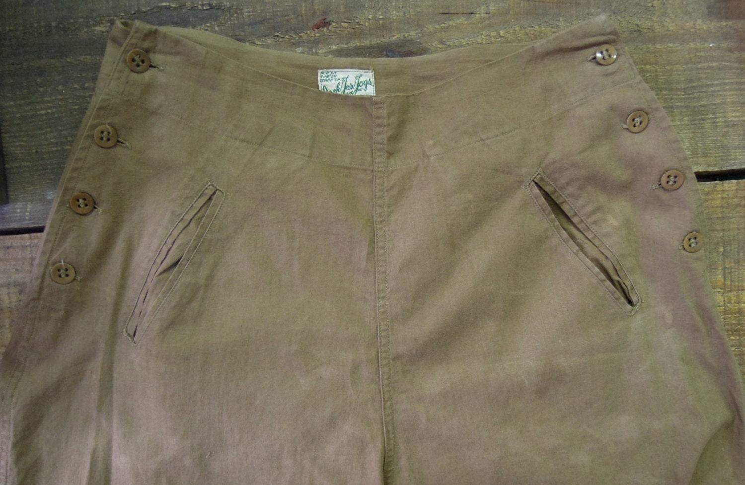 1930s Vintage khaki  jodhpurs, knickers, short pants