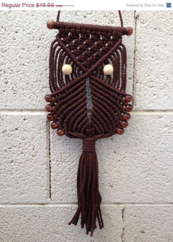 Spring into Spring Macrame Owl Wall Hanging