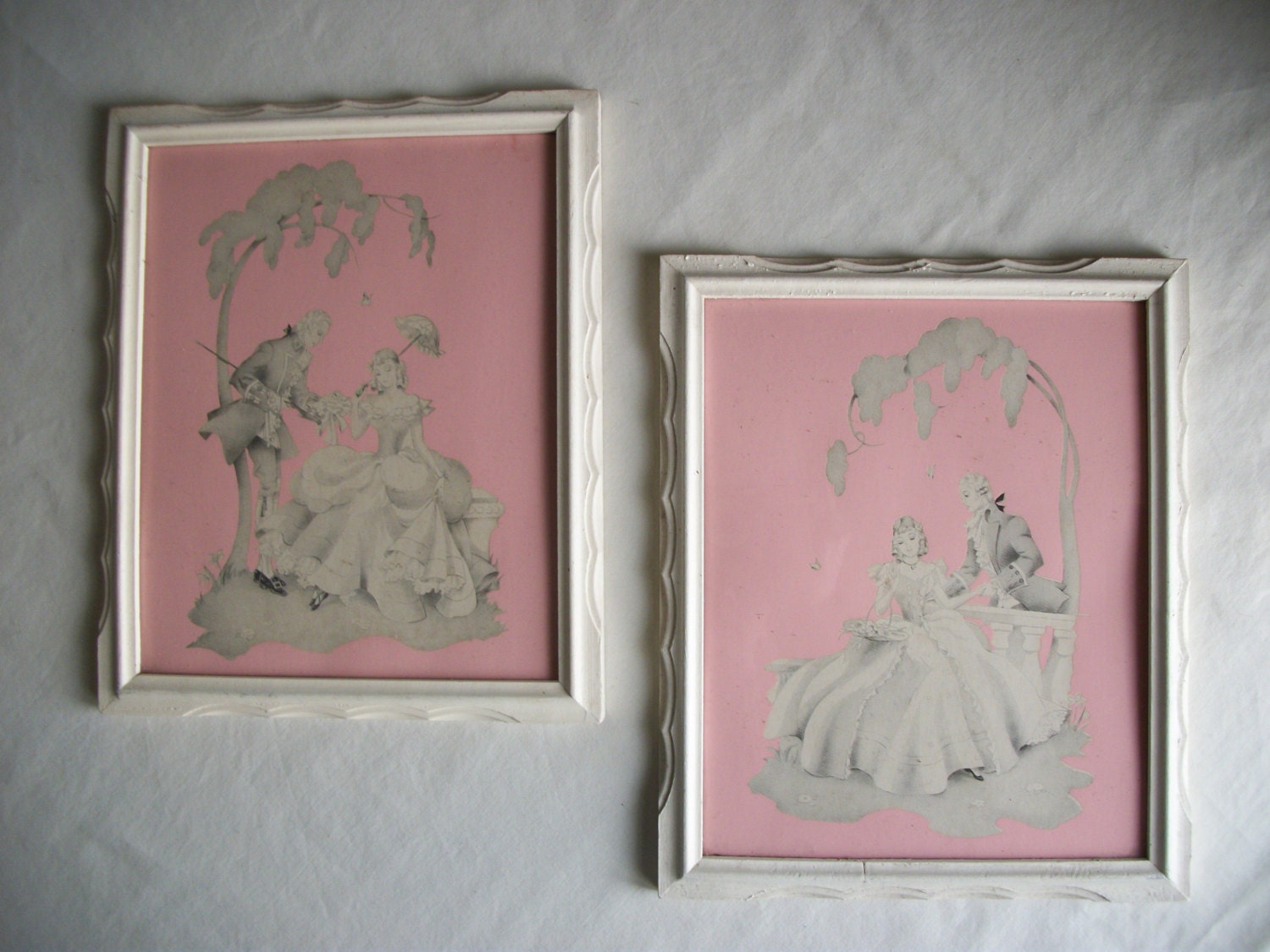 Vintage Set of Valentine Inspired Romance Pictures